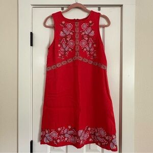 Anthropologie embroidered shift dress